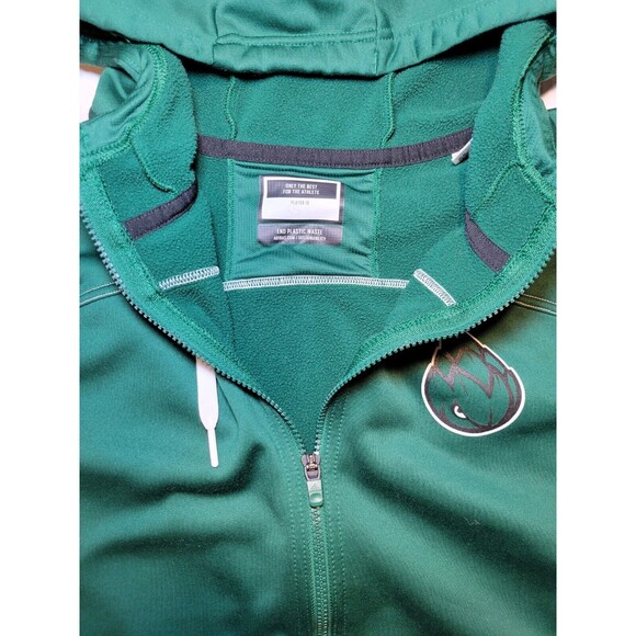 Adidas Green Full Zip Aeroready Hoodie Sweatshirt Sweater Hooded Drawstrings 2XL - Picture 2 of 9
